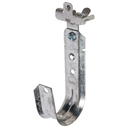 Winnie Industries 2in. J Hook with Angle Clip & Hammer on Flange 1/8in. to 1/4in., 100PK WJH32ACM24